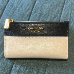 Kate Spade ♠️ Navy blue and Cream Leather Wallet